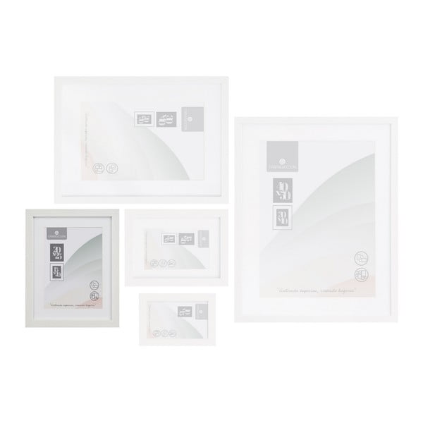 Baltos spalvos pastatomas/pakabinamas rėmas 22,5x28 cm Sencillo – Casa Selección-image-1