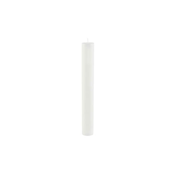 Balta ilga žvakė Ego Dekor Cylinder Pure, degimo trukmė 30 val.