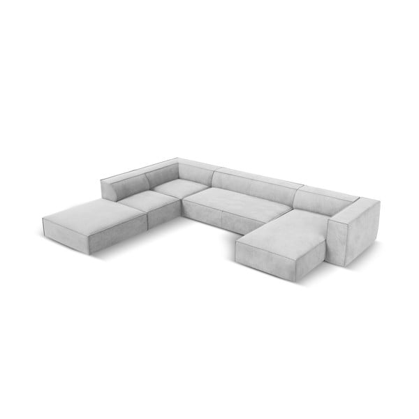 Šviesiai pilka kampinė sofa (kairysis kampas) Madame - Windsor & Co Sofas-image-2