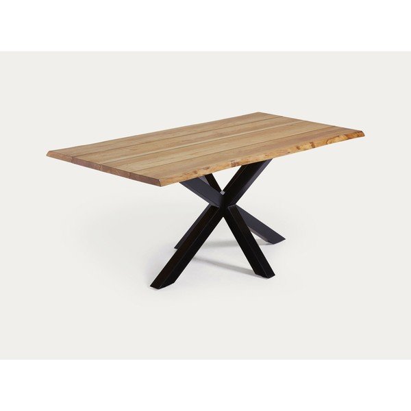 Valgomojo stalas su ąžuolo dekoro stalviršiu 90x160 cm Argo – Kave Home