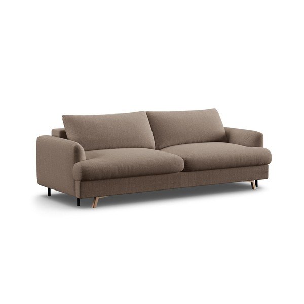Taupe spalvos sulankstoma/su sandėliavimo vieta sofa 233 cm Naomi – Micadoni 