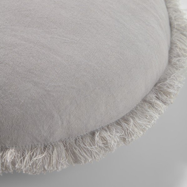 Pilkos spalvos pagalvės užvalkalas Kave Home Clarice, skersmuo 45 cm-image-1