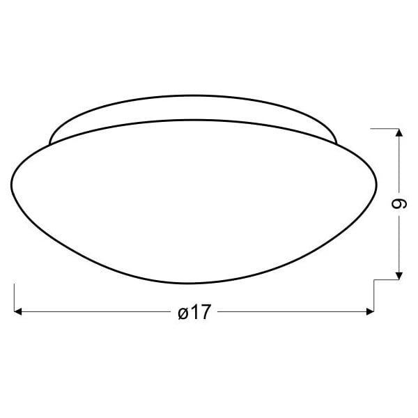 Baltas lubinis šviestuvas su stikliniu gaubtu ø 17,5 cm Nina - Candellux Lighting-image-2