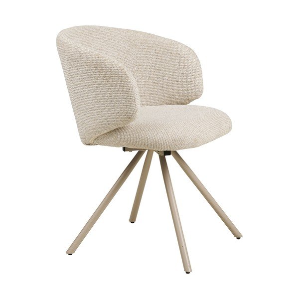 Smėlio spalvos iš audinio valgomojo kėdė Fulham – House Nordic-image-3