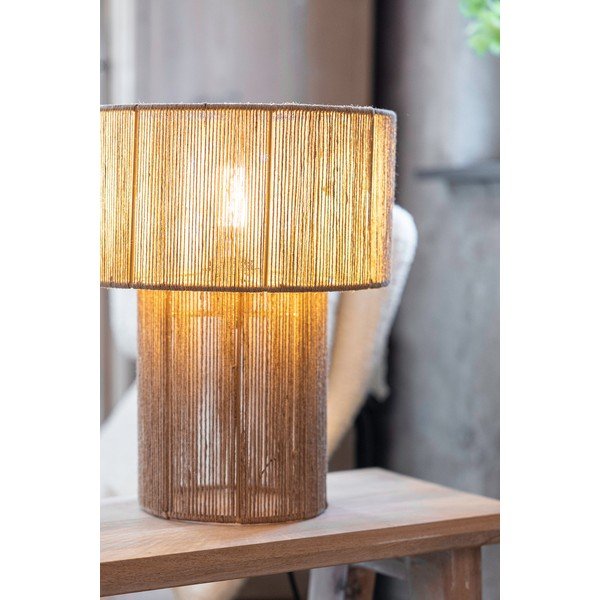 Stalinis šviestuvas natūralios spalvos (aukštis 38 cm) iš džiuto Soga – Markslöjd-image-1