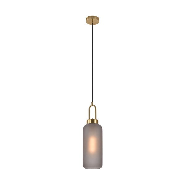 Kabantis šviestuvas auksinės spalvos ø 13 cm su stiklo gaubtu Luton – House Nordic