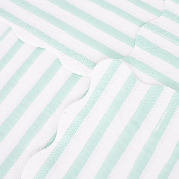 Iš popieriaus servetėlės 16 vnt. Mint Stripe – Meri Meri-image-2
