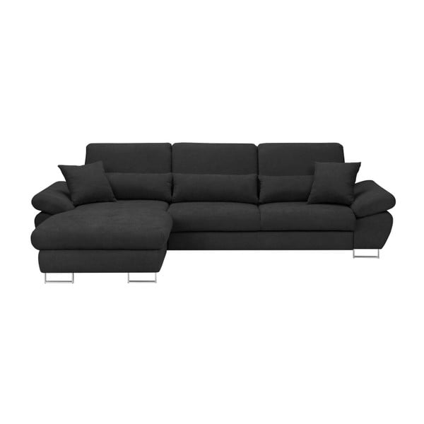 Tamsiai pilka "Windsor & Co Sofas Pi" sofa lova, kairysis kampas