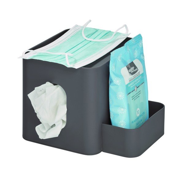 Pilka dėžutė servetėlėms iDesign Caddy-image-3