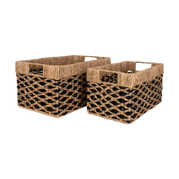 Iš jūržolės krepšiai 2 vnt. 25x40x21 cm Salar – House Nordic