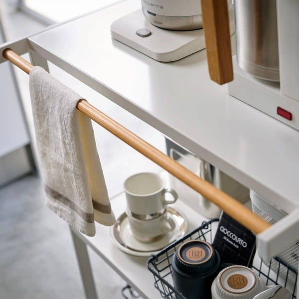 Matinės baltos spalvos iš plieno pastatoma lentyna 60x90x46,5 cm Tower – YAMAZAKI-image-2