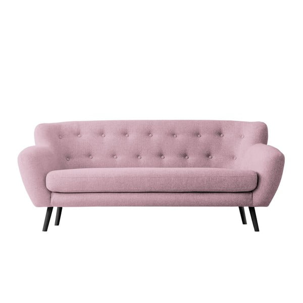 Rožinė trijų vietų sofa "Kooko Home Rock
