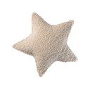 Šviesiai rudos spalvos iš boucle vaikiška sofos pagalvėlė Star – Wigiwama