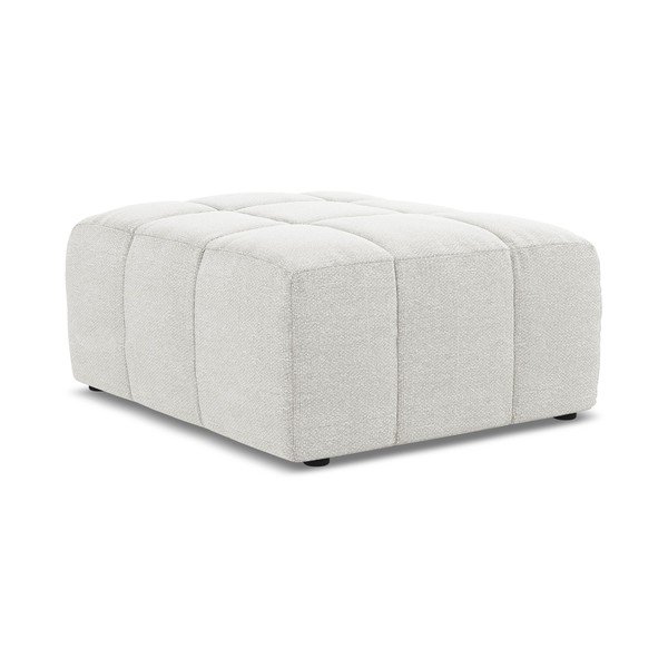 Baltos spalvos taburetė iš boucle Aloha – Makamii-image-3