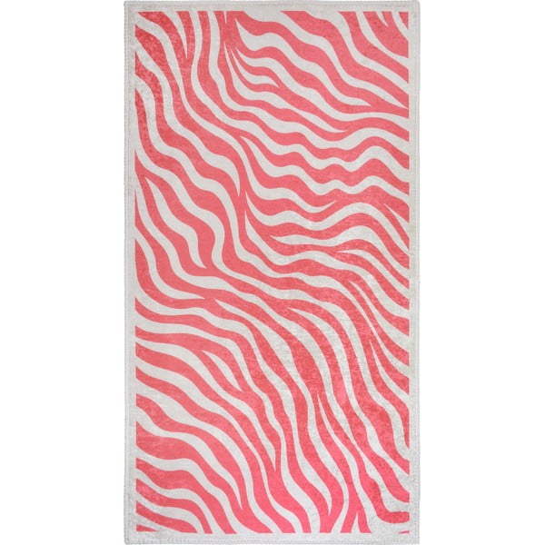 Skalbiamas rožinės spalvos kilimas 120x180 cm Red Zebra – Vitaus
