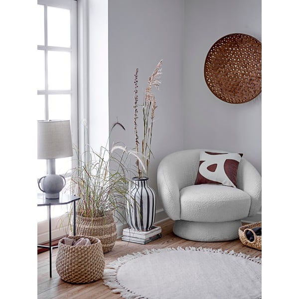 Pilkai smėlio spalvos stalinė lempa Kean - Bloomingville-image-3