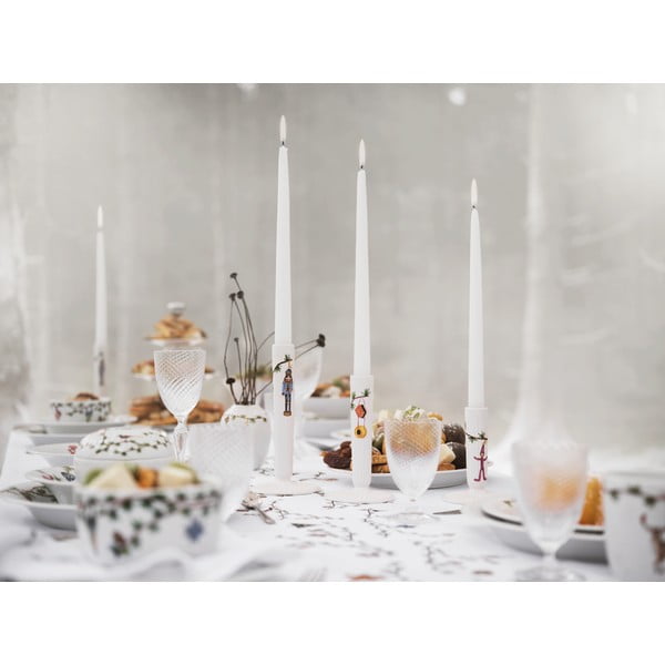 Balta kalėdinė keraminė žvakidė Kähler, ø 9,5 cm-image-1