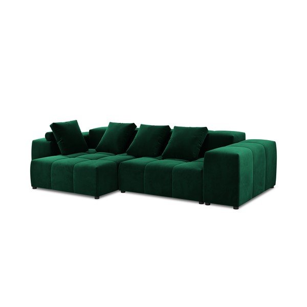 Žalio aksomo kampinė sofa (kintama) Rome Velvet - Cosmopolitan Design-image-2