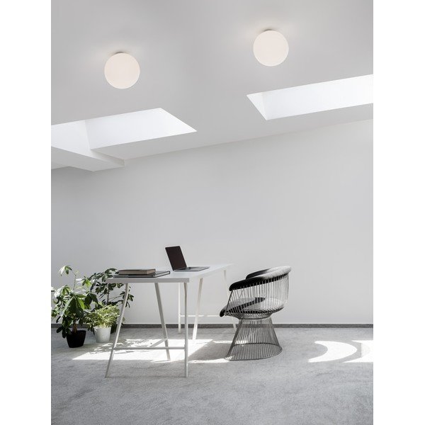 Baltos spalvos iš stiklo lubinis šviestuvas Nevoso – Nova Luce-image-1