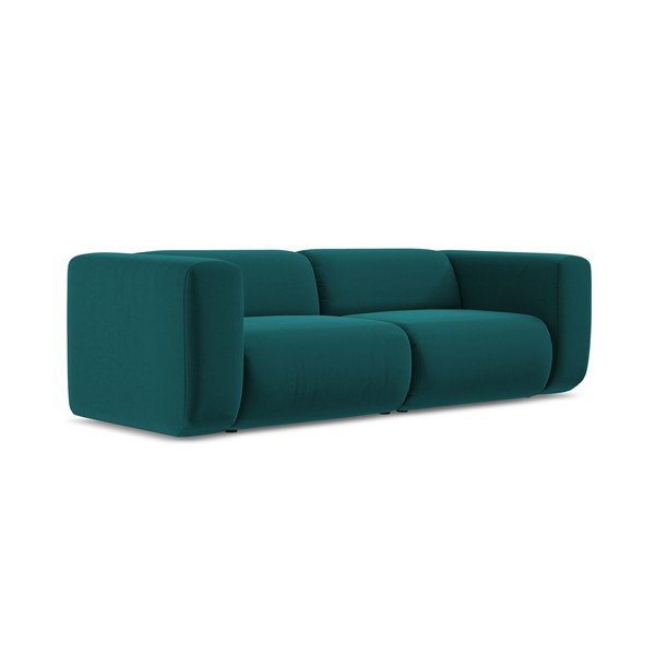 Turkio spalvos iš velveto sofa 228 cm Ekahi – Makamii-image-3