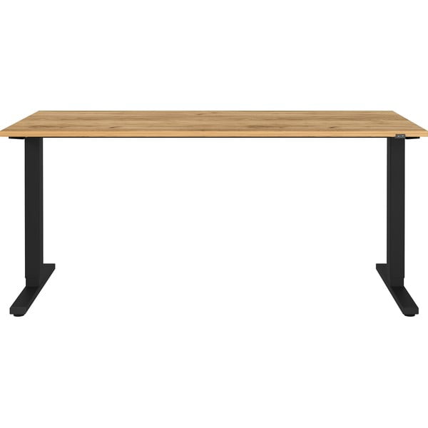 Elektra reguliuojamas aukštis rašomasis stalas su ąžuolo dekoro stalviršiu 80x160 cm Lissabon – Germania
