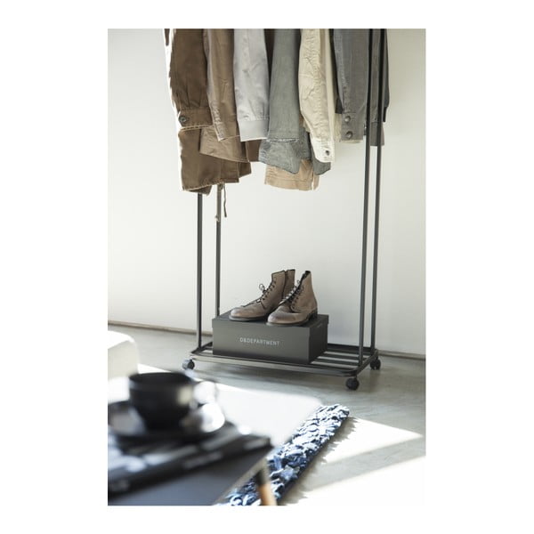 Iš metalo su ratukais drabužių kabykla juodos spalvos Tower – YAMAZAKI-image-3