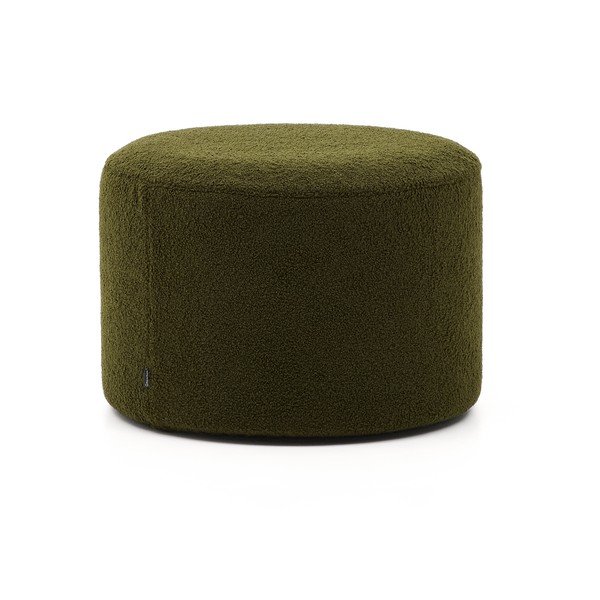 Žalios spalvos iš boucle pufas Kaeli – Kave Home