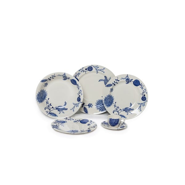 31 dalies keramikinių indų rinkinys Villa Altachiara Blu-image-1