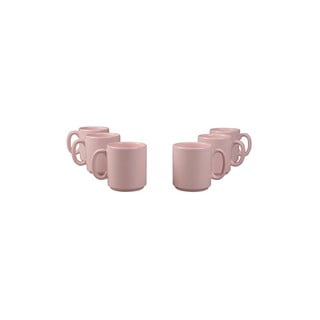 6 rožinės spalvos puodelių rinkinys Kütahya Porselen Classic, 330 ml