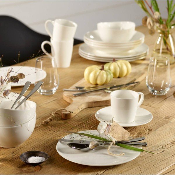 Balta porcelianinė salotų lėkštė "Like", "Villeroy & Boch Group White", 21 cm-image-1
