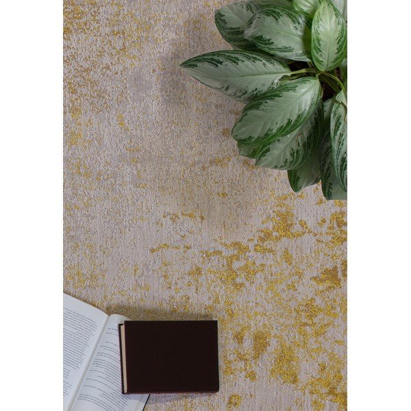 Iš perdirbto pluošto lauko kilimas ochros spalvos 200x290 cm Dara – Asiatic Carpets-image-3