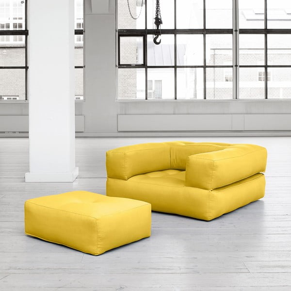 Kintamas fotelis Cube, amarillo