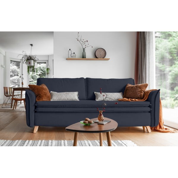 Sulankstoma sofa tamsiai pilkos spalvos/antracito spalvos 225 cm Charming Charlie – Miuform-image-1