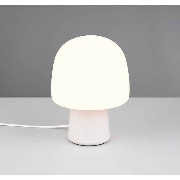 Stalinis šviestuvas baltos spalvos (aukštis 27 cm) su stiklo gaubtu Steen – Trio-image-1