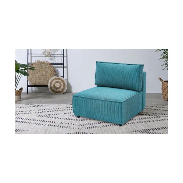 Modulinė sofa mėlynos spalvos iš kordinio velveto (modulinė) Nihad modular – Bobochic Paris-image-1