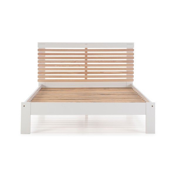 Balta dvigulė lova Marceric Vectra, 140 x 190 cm-image-2