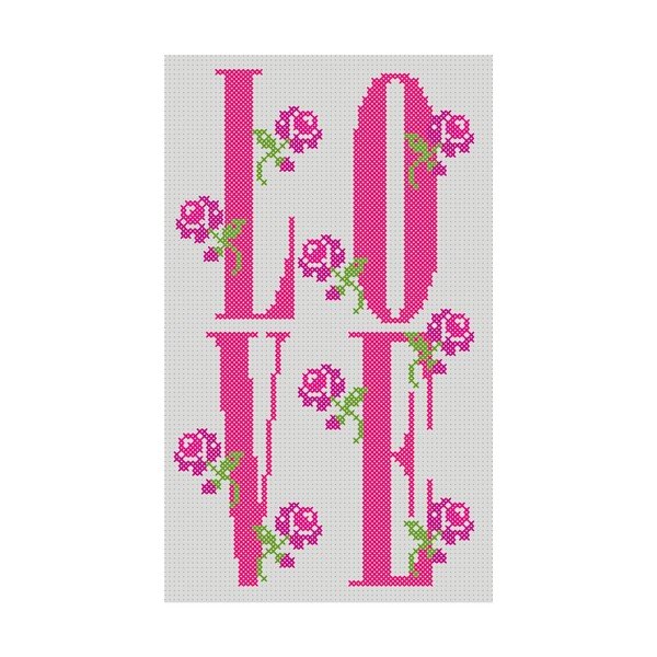 Patvarus vinilinis kilimas Love Cross, 60x100 cm-image-2