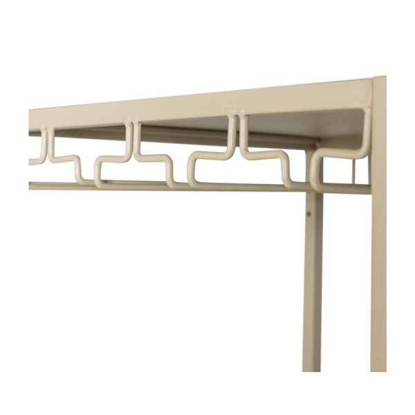 Smėlio spalvos vyno spintelė butelių skaičius 25, 45x185x40 cm Reese – WOOOD-image-3