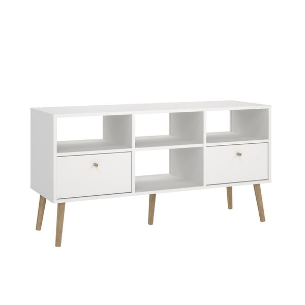 TV spintelė baltos spalvos 117x61 cm Bodo – Tvilum-image-2