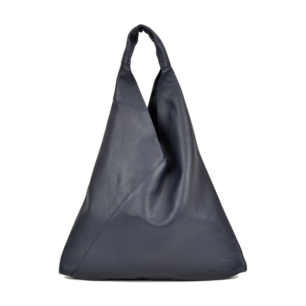 Tamsiai mėlynas odinis pirkinių krepšys Anna Luchini