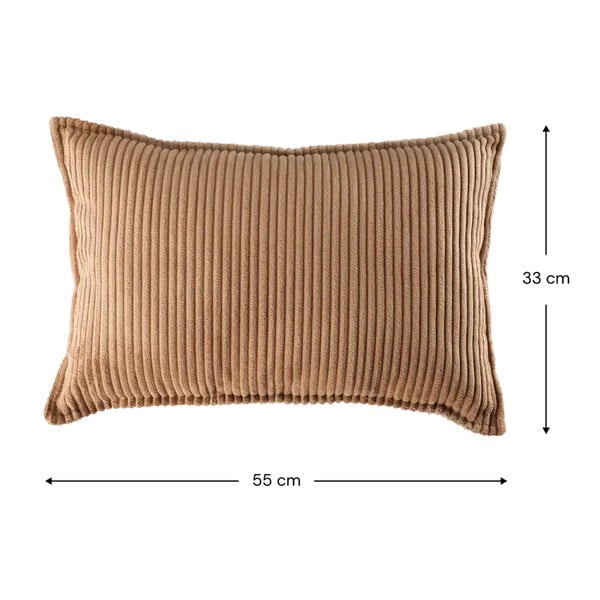 Rudos spalvos iš kordinio velveto vaikiška sofos pagalvėlė Bolster – Wigiwama-image-3