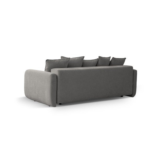 Pilkos spalvos sulankstoma/su sandėliavimo vieta sofa 231 cm Elen – Micadoni -image-4