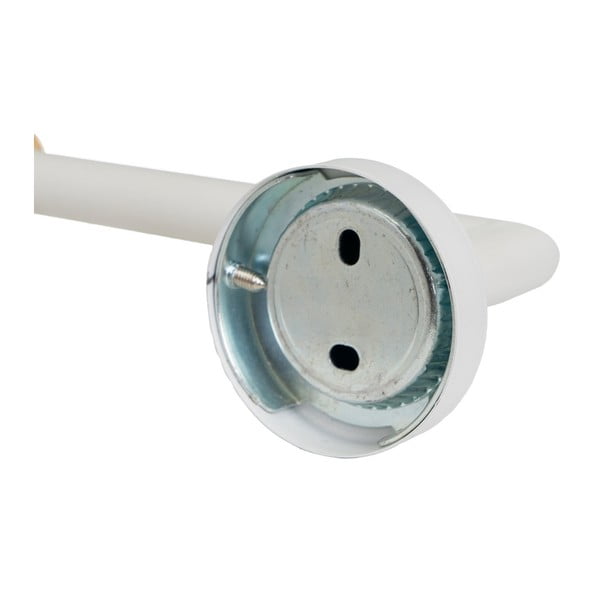 Sieninis iš metalo laikiklis tualetiniam popieriui baltos spalvos – Casa Selección-image-3