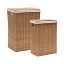 Natūralios spalvos iš rotango skalbinių krepšiai 2 vnt. Indali – Kave Home