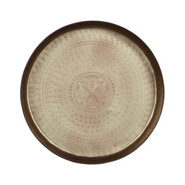 Dekoratyvinis padėklas su žalvario detalėmis "BePureHome Waitress", Ø 44 cm-image-1