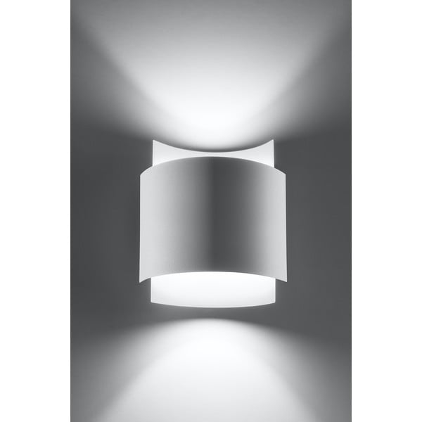 Baltas sieninis šviestuvas Sollux Forgmi-image-4