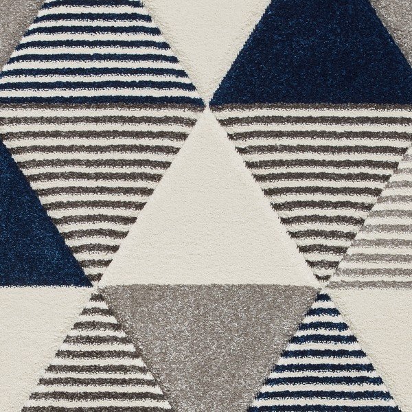 Mėlynos ir pilkos spalvos kilimas Think Rugs Brooklyn Geo, 160 x 220 cm-image-3
