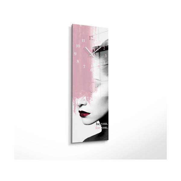 Stiklinis sieninis laikrodis Be you - Styler-image-2