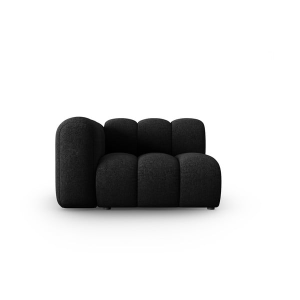 Modulinė sofa juodos spalvos/antracito spalvos (su kairiuoju kampu) Lupine – Micadoni Home