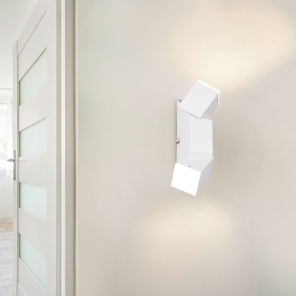 Sieninė lempa baltos spalvos LED Raglan – Trio-image-3